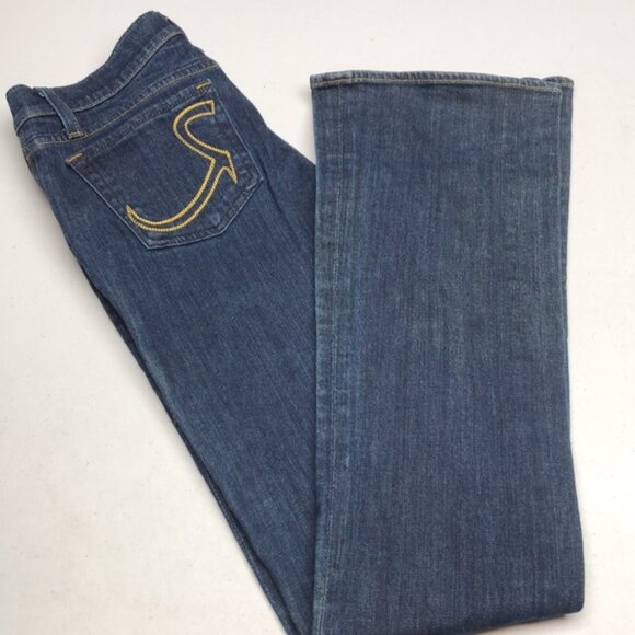 LIKE NEW ROCKamp; REPUBLIC KASANDRA FLARE BOOT JEANS 26x34 - Picture 5 of 13